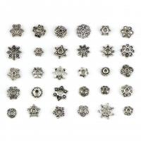 Tibetan Style Bead Cap, antique silver color plated, mixed, 5-10mm, 150PCs/Set, Sold By Set