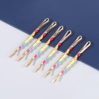 Hair Slide, Tibetan Style, 6 pieces & fashion jewelry & for woman & enamel, multi-colored, Sold By Set