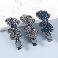 Alligator Hair Clip Zinc Alloy fashion jewelry & for woman & with rhinestone Sold By PC