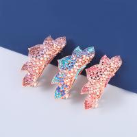 Hair Clip, Tibetan Style, fashion jewelry & for woman & with rhinestone, more colors for choice, Sold By PC