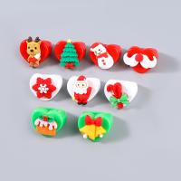 Resin Finger Ring, Christmas Design & fashion jewelry & for woman, more colors for choice, Sold By PC
