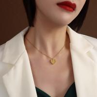 Titanstahl Halskette, mit Verlängerungskettchen von 5cm, Herz, plattiert, Rolo Kette & für Frau, keine, 1.50x13x4mm, Länge:ca. 40 cm, verkauft von PC