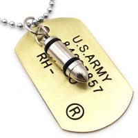 Zinc Alloy Jewelry Necklace Bullet plated Unisex & ball chain Length Approx 60 cm Sold By PC