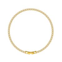 Cubic Zirconia Micro Pave Brass Bracelet, with Cubic Zirconia, plated, for woman, more colors for choice, nickel, lead & cadmium free, Length:Approx 17 cm, Sold By PC