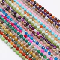 Mixed Gemstone Beads, Natural Stone, with Seedbead, DIY & faceted, more colors for choice, 6mm, Sold Per Approx 38 cm Strand
