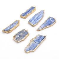 Kyanite Pendant with Alloy irregular DIY blue 10x13- Sold By PC