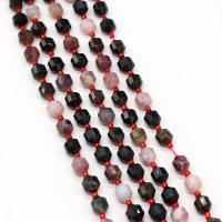 Mischedelstein Perlen, Naturstein, mit Seedbead, DIY & facettierte, keine, 8mm, verkauft per 38 cm Strang