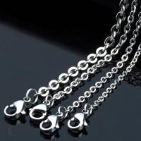 Stainless Steel Chain Necklace polished DIY & Unisex & rolo chain original color Sold By PC