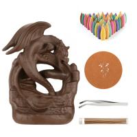 Backflow Incense Burner, Porcelain, durable, brown, 203x161x142mm, Sold By PC