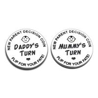 Stainless Steel Commemorative Coin, Round, different designs for choice, 30x30mm, Sold By PC