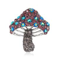 Tibetan Style Brooches, fashion jewelry & for woman & with rhinestone, Sold By PC