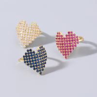 Brass Finger Ring fashion jewelry & for woman & with rhinestone Sold By PC