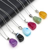 Ожерелье из агата, кружевной агат, DIY, Много цветов для выбора, 10x20-15x25mm, длина 45 см, продается PC