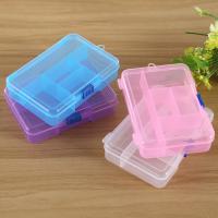Storage Box, Plastic, transparent, more colors for choice, 144x100x34mm, Sold By PC