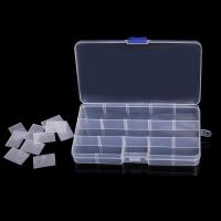 Коробка для хранения, Полипропилен(PP), прозрачный & разный размер для выбора, белый, продается Лот