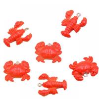 Resin Pendant, Animal, DIY, more colors for choice, 100PCs/Bag, Sold By Bag