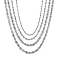 Stainless Steel Necklace Chain plated French Rope Chain & DIY Sold By PC