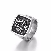Titanium Steel Finger Ring polished & for man silver color 10mm Sold By PC
