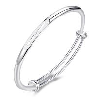 Brass Bangle silver color plated Adjustable & for woman silver color nickel lead & cadmium free Length Approx 17 cm Sold By PC