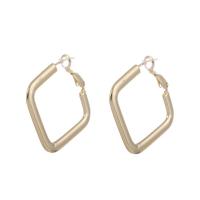 Brass Hoop Earring 925 thailand sterling silver hoop earring Geometrical Pattern plated for woman nickel lead & cadmium free Sold By Pair