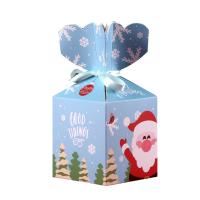 Paper Packing Gift Box, printing, Christmas Design & different color and pattern for choice, 85x85x100mm, Sold By PC