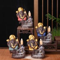 Backflow Incense Burner Purple Clay plated for home and office & durable Sold By PC