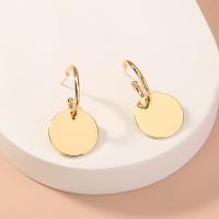 Tibetan Style Drop Earrings, gold color plated, for woman, 38x20mm, Sold By Pair