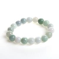 Gemstone Bracelets, Jadeite, Lotus, Carved, Natural & Unisex, 10mm, Sold By Strand