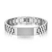 Stainless Steel Bracelet, for man, original color, 41x12mm, Length:8.27 Inch, Sold By PC