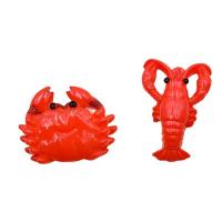 Resin Pendant, Animal, red, 100PCs/Bag, Sold By Bag