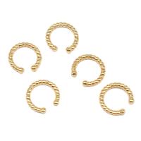 Trendy ear cuffs, Messing, voor vrouw, gouden, 12x12x2mm, Verkocht door pair