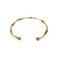 Brass Cuff Bangle, plated, Unisex, more colors for choice, nickel, lead & cadmium free, 3mm, Sold By PC