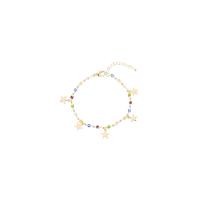 Crystal Bracelets, Brass, with Crystal, with 5cm extender chain, gold color plated, for woman, golden, nickel, lead & cadmium free, 5mm, Length:Approx 16 cm, Sold By PC