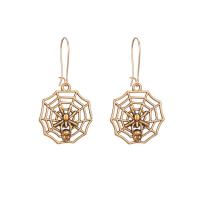 Zinc Alloy Earring Spider Web plated for woman Sold By Pair