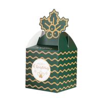Papier Verpackung Geschenk-Box, Drucken, Weihnachts-Design & unterschiedliche Farbe und Muster für die Wahl, 90x90x90mm, verkauft von PC