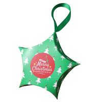 Papel Caja de regalo de embalaje, Estrella, Impresión, Diseño de Navidad & diferente color y patrón para la elección, 75x75x75mm, Vendido por UD