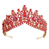 Bridal Tiaras, Tibetan Style, Crown, plated, for woman & with rhinestone, more colors for choice, 150x65mm, Sold By PC