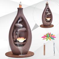 Backflow Incense Burner, Porcelain, for home and office, 220x110mm, Sold By PC