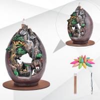 Backflow Incense Burner, Resin, for home and office, 170x110mm, Sold By PC