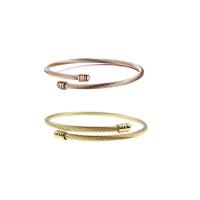 Stainless Steel Cuff Bangle, for woman, more colors for choice, 60x3mm, Sold By PC