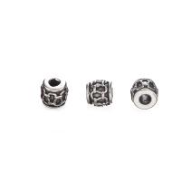 Stainless Steel Spacer Beads Round anoint DIY silver color Sold By PC