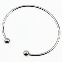 Stainless Steel Cuff Bangle, Unisex, silver color, Sold By PC