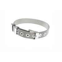 Stainless Steel Jewelry Bracelet, for woman, silver color, 10mm, Sold By PC