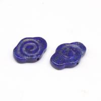 Natural Lapis Lazuli Beads, Ingot, DIY, blue, 19x15x5mm, Sold By PC