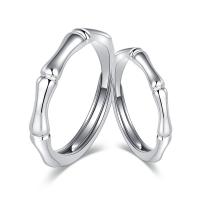 Couple Finger Rings Brass Bamboo plated Unisex nickel lead & cadmium free 3mm Sold By PC