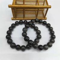 Bracelets de pierres précieuses, Obsidienne arc-en-ciel, Rond, poli, DIY & unisexe, noire, 10mm, Longueur 19 cm, Vendu par PC