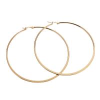 Stainless Steel Hoop Earring, 316L Stainless Steel, Donut, 18K gold plated, different size for choice & for woman, Sold By Pair