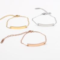 Stainless Steel Jewelry Bracelet, with 2.36inch extender chain, plated, Unisex, more colors for choice, 33x5mm, Length:5.91 Inch, Sold By PC