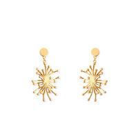 Zinc Alloy Drop Earrings with Plastic Pearl gold color plated for woman nickel lead & cadmium free Sold By Pair
