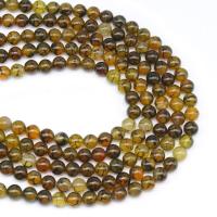 Natürliche Drachen Venen Achat Perlen, Drachenvenen Achat, rund, DIY, gemischte Farben, verkauft per 38 cm Strang